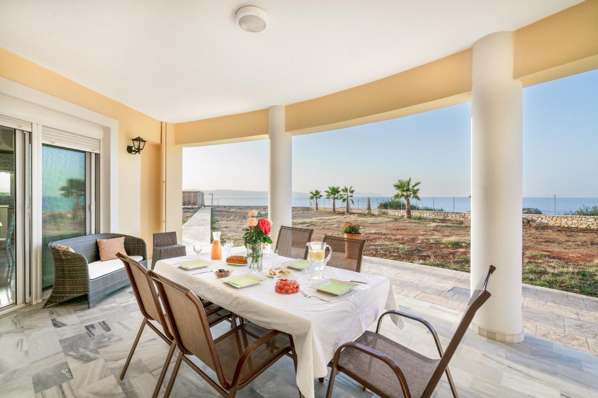 Family Big Apartment Next To The Sea 2-5 People Atsipopoulo エクステリア 写真